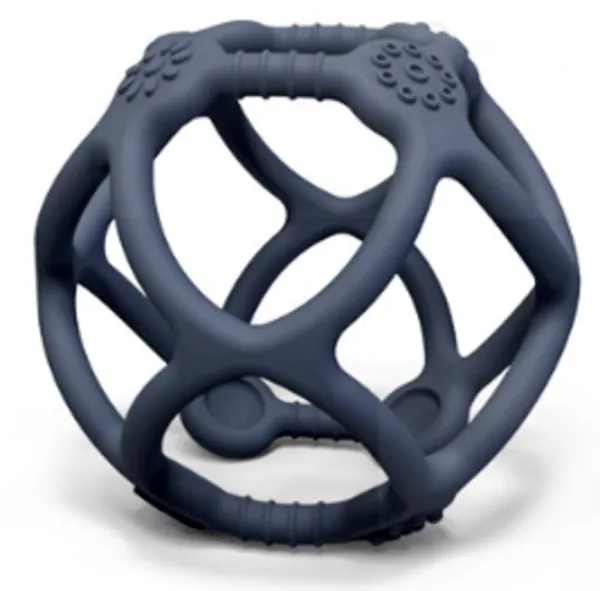 Pallo purupallo silikonista, jossa on taktiilisia pintoja